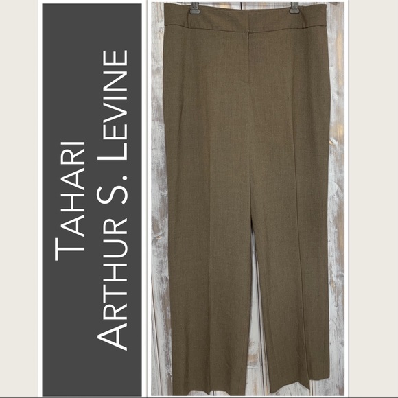 Tahari, Arthur S. Levine Dress Pants in Brown Size 10 EUC - Picture 9 of 9